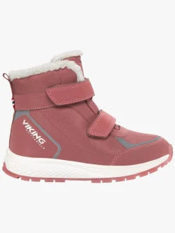 Børn VikingFootwear Viking Equip Glow Warm WP 2V Vinterstøvler, Pink