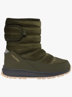 Børn VikingFootwear Støvler & Vinterstøvler-Viking Equip Pull-on WP 1V Vinterstøvler, Olivengrøn