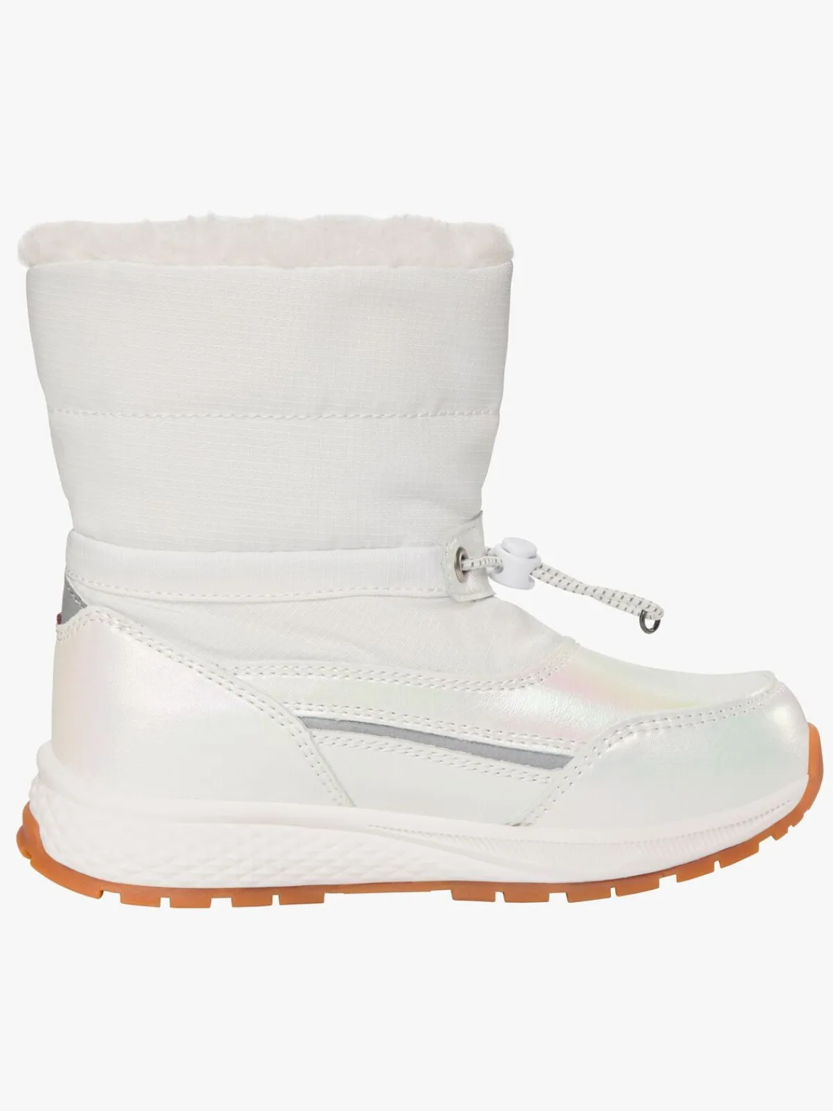 Børn VikingFootwear Støvler & Vinterstøvler-Viking Equip Shine Pull-On WP Vinterstøvler, Eggshell