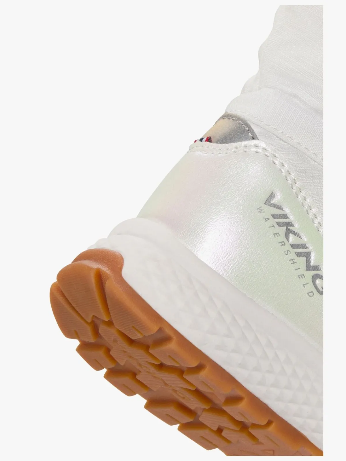 Børn VikingFootwear Støvler & Vinterstøvler-Viking Equip Shine Pull-On WP Vinterstøvler, Eggshell