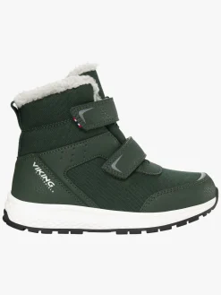 Børn VikingFootwear Støvler & Vinterstøvler-Viking Equip WP 2V Vinterstøvler, Pine/Black