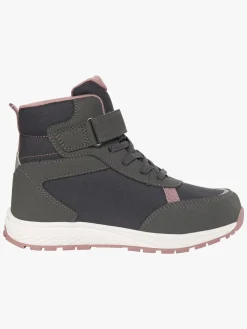 Børn VikingFootwear Viking Equip WP 1V Vinterstøvler, Charcoal/Dusty Pink