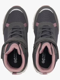 Børn VikingFootwear Viking Equip WP 1V Vinterstøvler, Charcoal/Dusty Pink