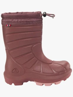 Børn VikingFootwear Viking Extreme  Forede Gummistøvler, Pink/Dark Pink