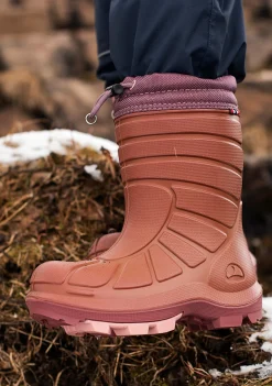 Børn VikingFootwear Viking Extreme  Forede Gummistøvler, Pink/Dark Pink