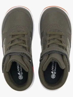 Børn VikingFootwear Viking Hovet Mid 1V WP Sneakers, Olive/Red