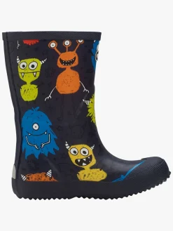 Børn VikingFootwear Viking Indie Print Gummistøvler, Navy/Multi