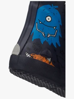 Børn VikingFootwear Viking Indie Print Gummistøvler, Navy/Multi