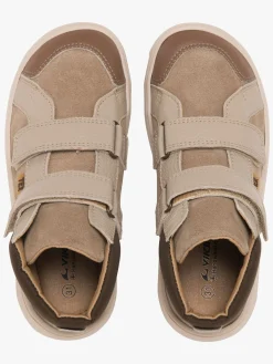 Børn VikingFootwear Viking Molde Barefoot Mid TEX 2V Jr Sneakers, Dark Natural