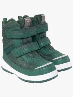 Børn VikingFootwear Viking Play Reflex 2V GTX Vinterstøvler, Mørkegrøn/Grøn