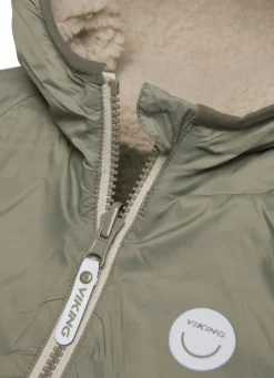 Fleecetøj|VikingFootwear Viking Play  Vendbar Fleecetrøje, Olive