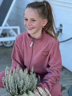 Børn VikingFootwear Viking Playtime Fleecetrøje, Pink