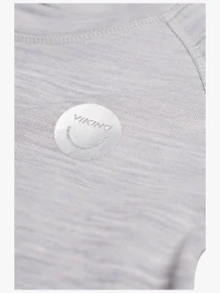 Undertøj|VikingFootwear Viking Soft Merino Skiundertrøje Merinomix, Grå/Lysegrå Grøn
