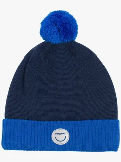 Børn VikingFootwear Viking Toasty Pom Pom Hue, Blå
