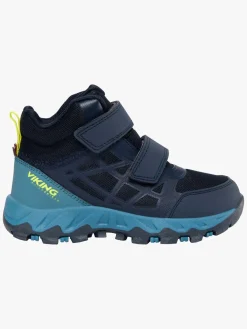 Sneakers|VikingFootwear Viking Track Mid WP 2V Sneakers, Navy/Denim Blå/Gul