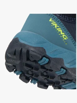 Sneakers|VikingFootwear Viking Track Mid WP 2V Sneakers, Navy/Denim Blå/Gul
