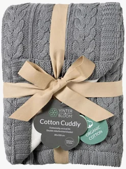 Børn VinterBloom Vinter & Bloom Cotton Cuddly EKO Tæppe, Misty Grey