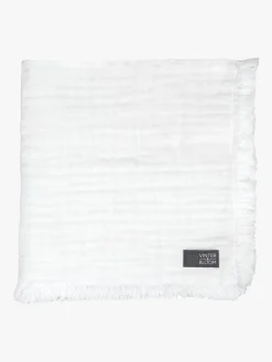 Børn VinterBloom Vinter & Bloom Feather Tæppe/ Stofble i Musselin EKO, Bright White