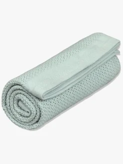 Børn VinterBloom Interiør-Vinter & Bloom Soft Grid Hæklet Babytæppe, Sage Green