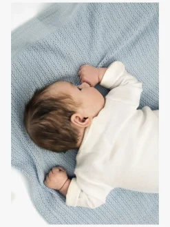 Børn VinterBloom Interiør-Vinter & Bloom Soft Grid Hæklet Babytæppe, Sage Green