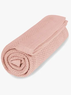 VinterBloom Vinter & Bloom Soft Grid Hæklet Babytæppe, Pink