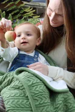 Børn VinterBloom Vinter & Bloom Tæppe Cuddly, Basil Green