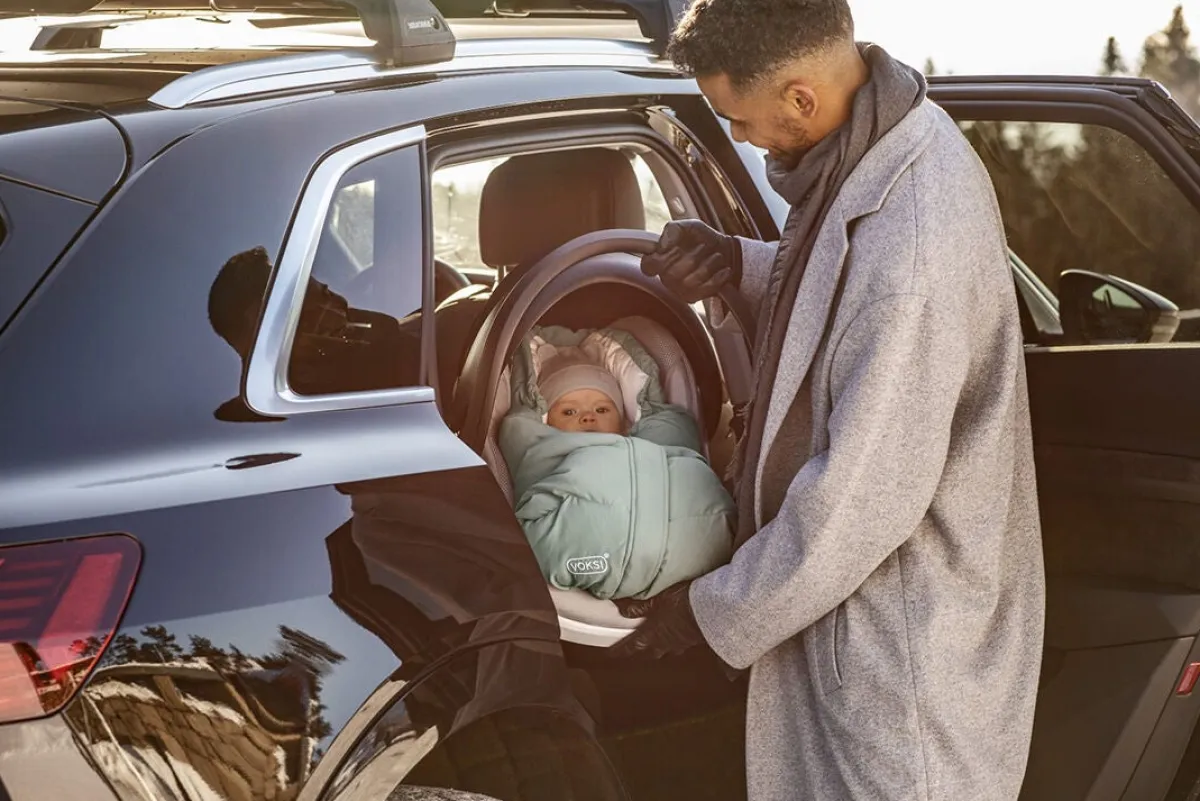 Autostole 0-13 Kg|Voksi Move Kørepose, Grey Cream Grå