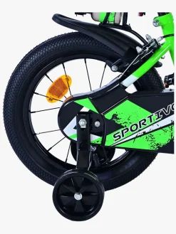 Volare Cykler-Sportivo Cykel 12 Tommer, Grøn/Sort