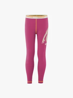 Børn Vossatassar Monsteruld Solid Skiunderbukser, Light Pink