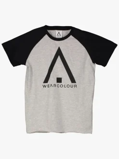 Børn WearColour Rag T-Shirt, Grey Melange