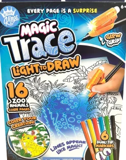 Kreativt Legetøj|WeCool Magic Trace Light To Draw Malesæt Take me to the Zoo