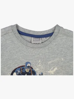 Børn Wheat Overdele-Captain America T-Shirt, Melange Grey