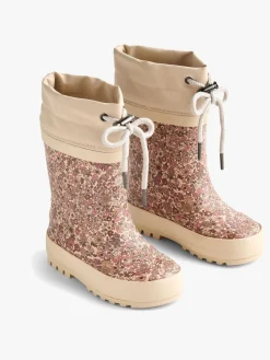 Gummistøvler|Wheat Forede Gummistøvler, Rose Dust Flowers