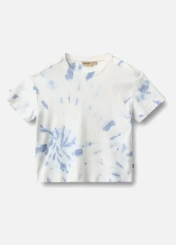 Børn Wheat Tommy T-shirt, Blue Tie Dye