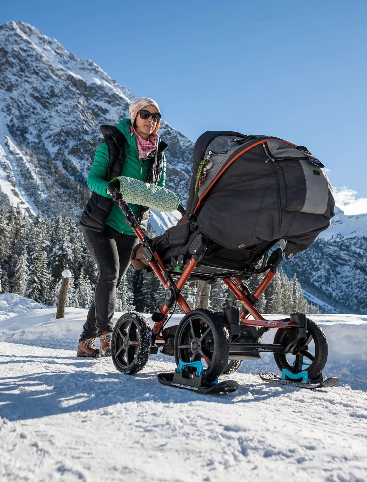 Vogntilbehør|Wheelblades XL Miniski til Barnevogn, Par