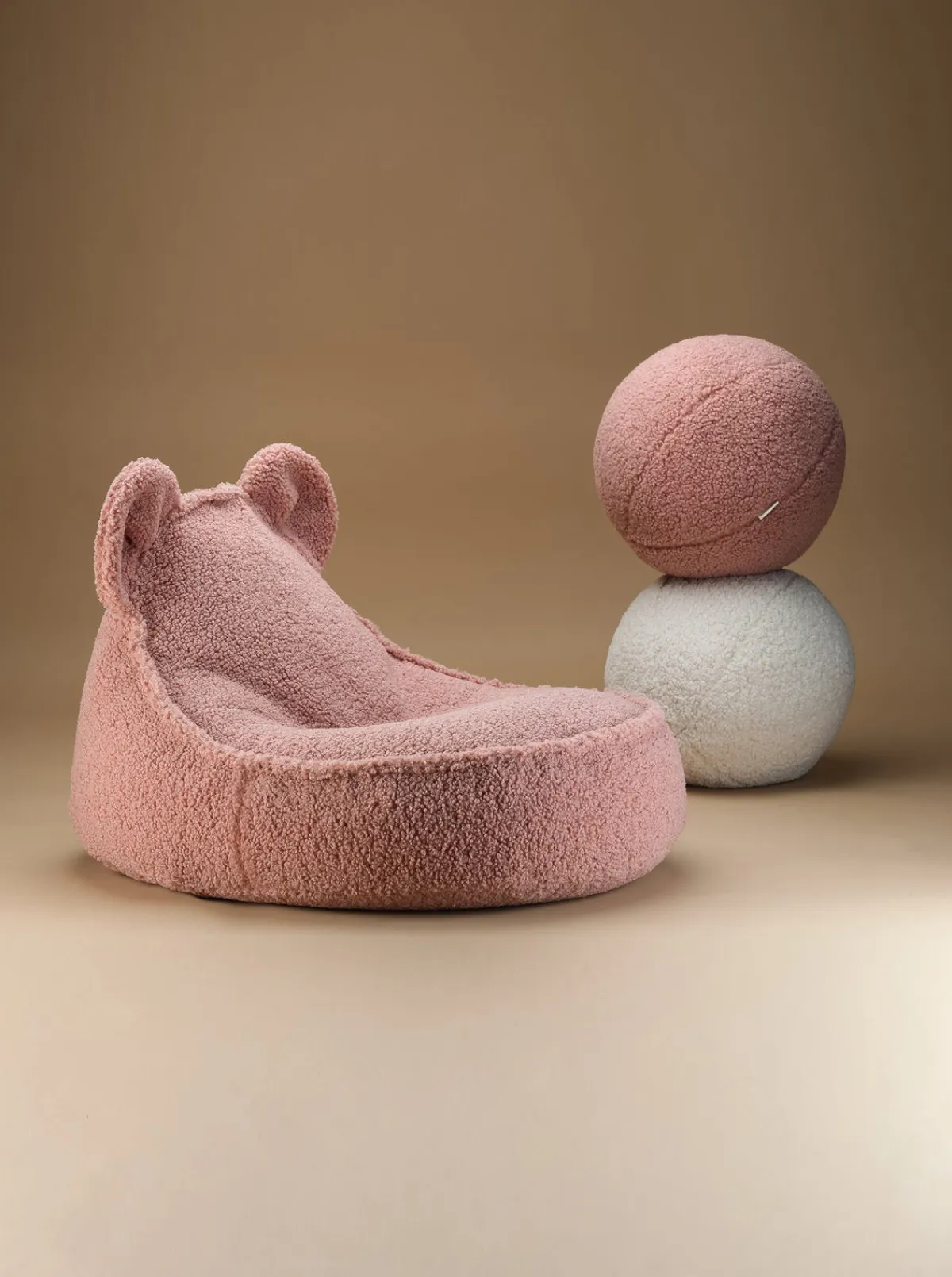 Børn Wigiwama Bjørn Sækkestol, Guava Pink