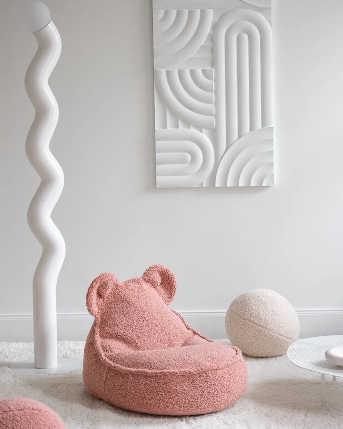 Børn Wigiwama Bjørn Sækkestol, Guava Pink