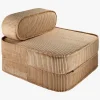 Børn Wigiwama Flip Foldbar Stol 150x60 cm, Toffee