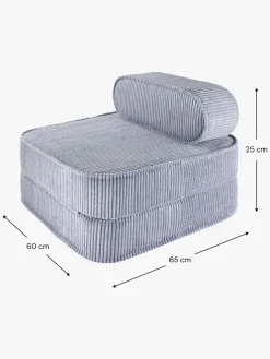 Børn Wigiwama Flip Foldbar Stol 150x60 cm, Blueberry Blue