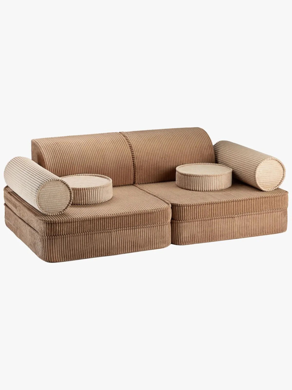 Børn Wigiwama Play Bygbar Sofa 272x156 cm, Toffee