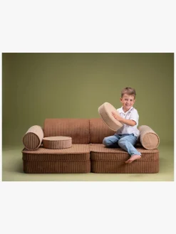 Børn Wigiwama Play Bygbar Sofa 272x156 cm, Toffee