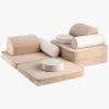 Børn Wigiwama Børnemøbler-Play Bygbar Sofa 272x156 cm, Brown Sugar