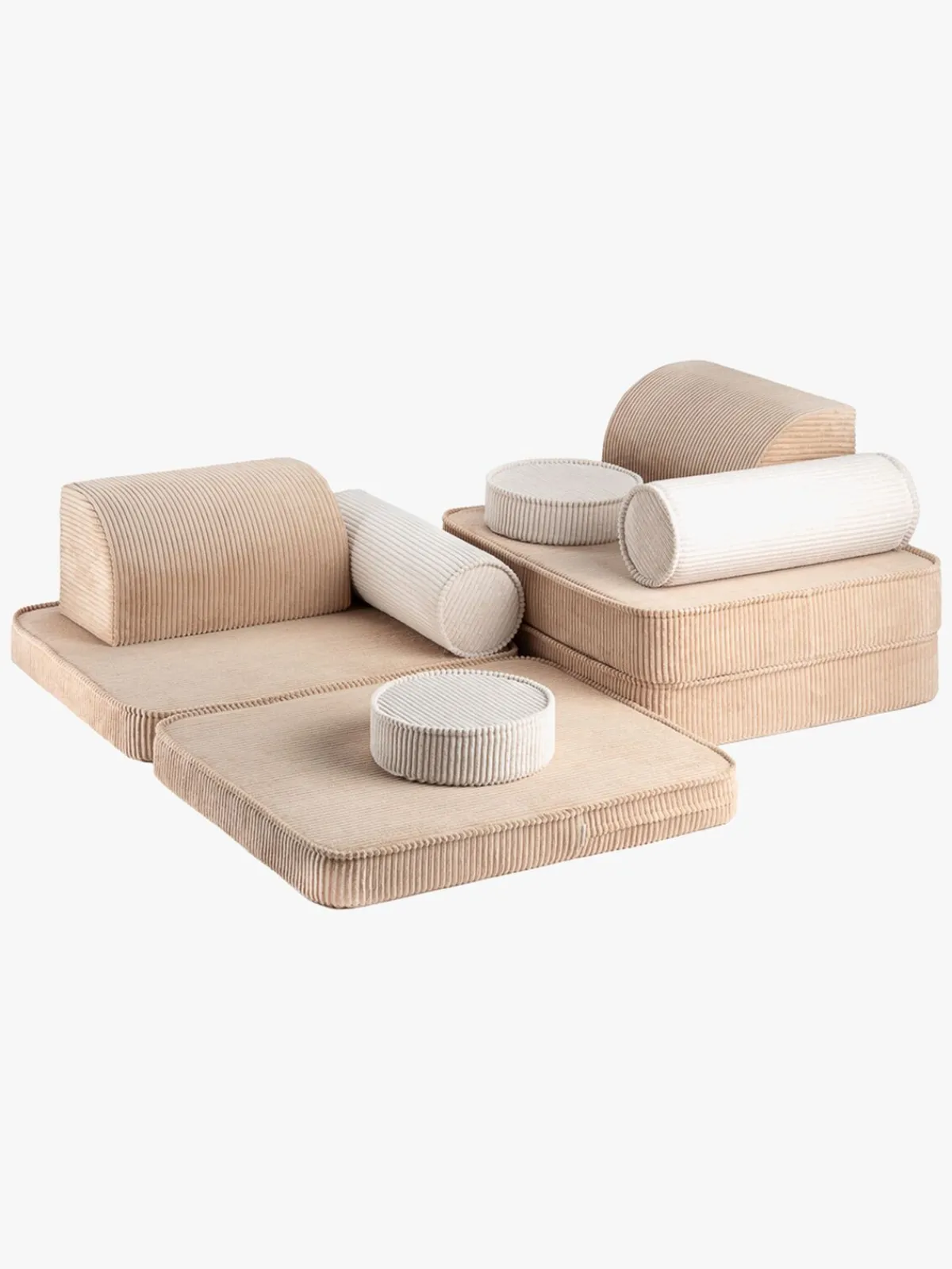 Børn Wigiwama Børnemøbler-Play Bygbar Sofa 272x156 cm, Brown Sugar