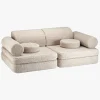 Børnemøbler|Wigiwama Play Bygbar Sofa 272x156 cm, Biscuit