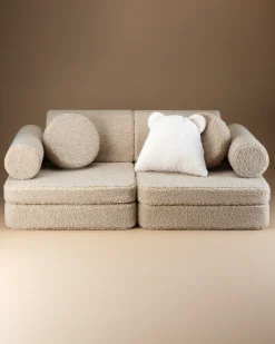 Børnemøbler|Wigiwama Play Bygbar Sofa 272x156 cm, Biscuit