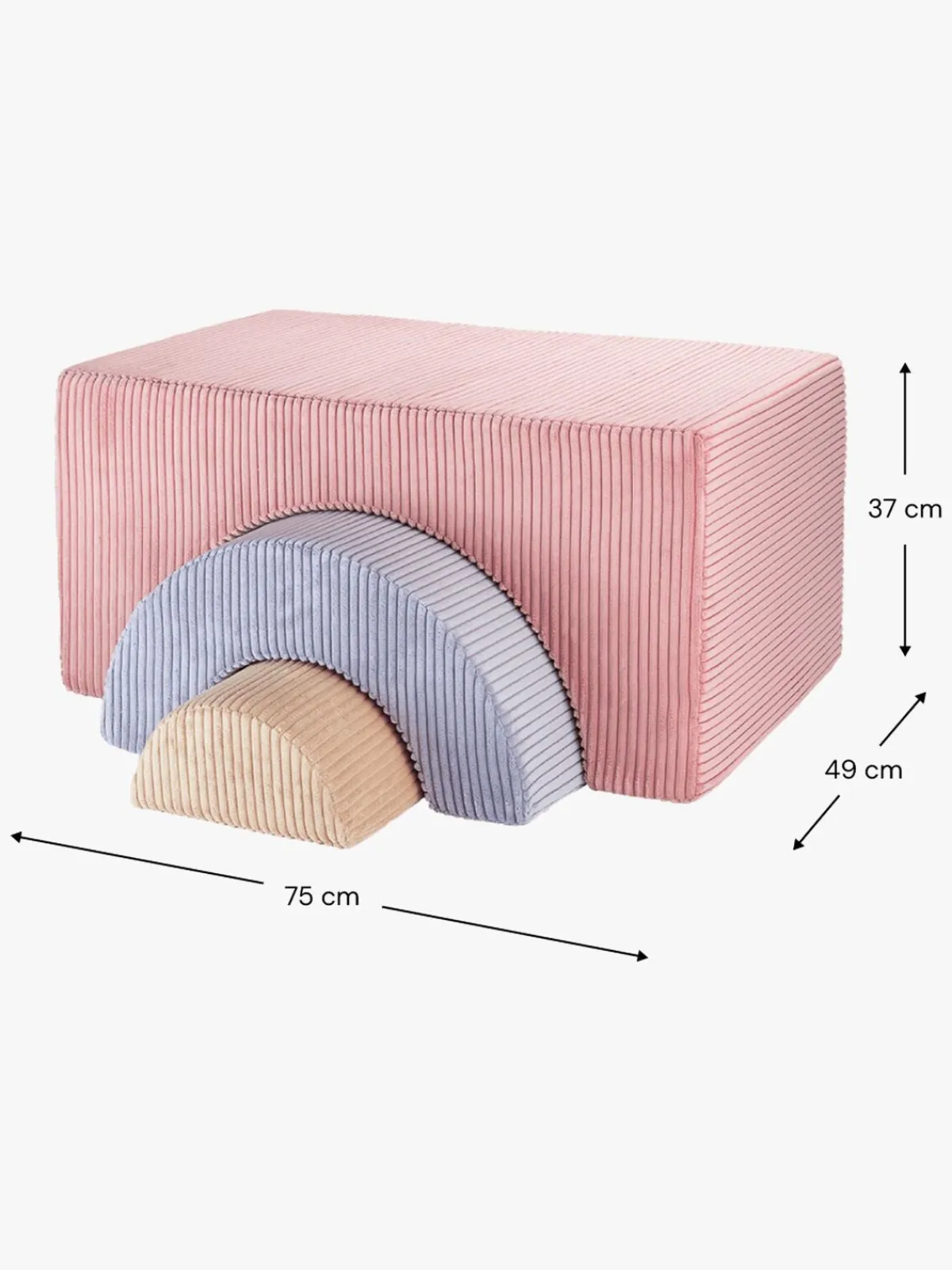 Børn Wigiwama Rainbow Legesæt, Pink Mousse