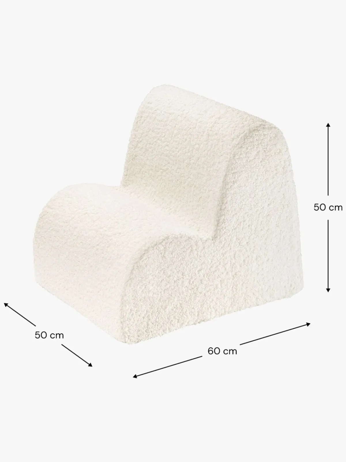 Børn Wigiwama Sky Lænestol, Cream White
