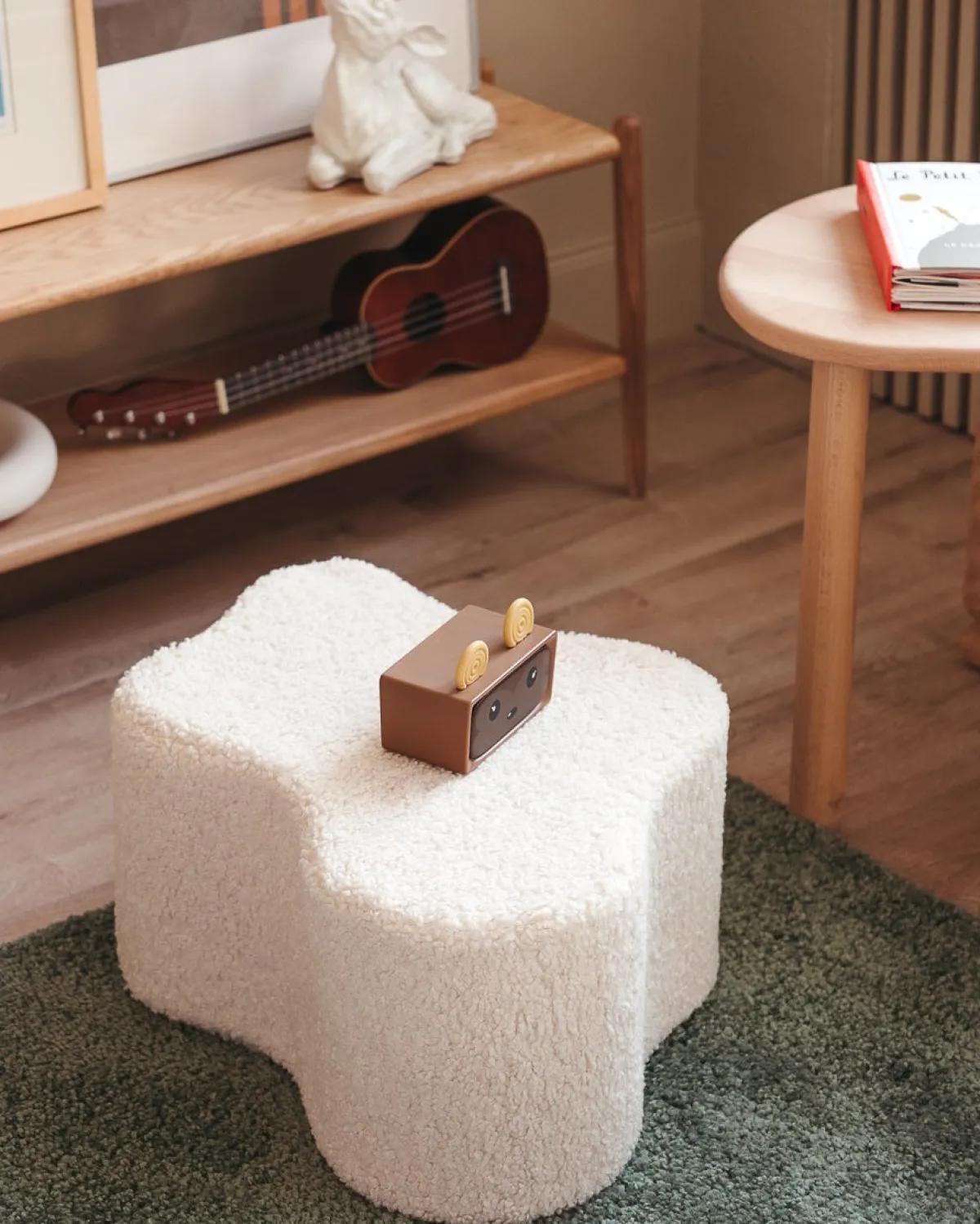 Børn Wigiwama Sky Puf, Cream White