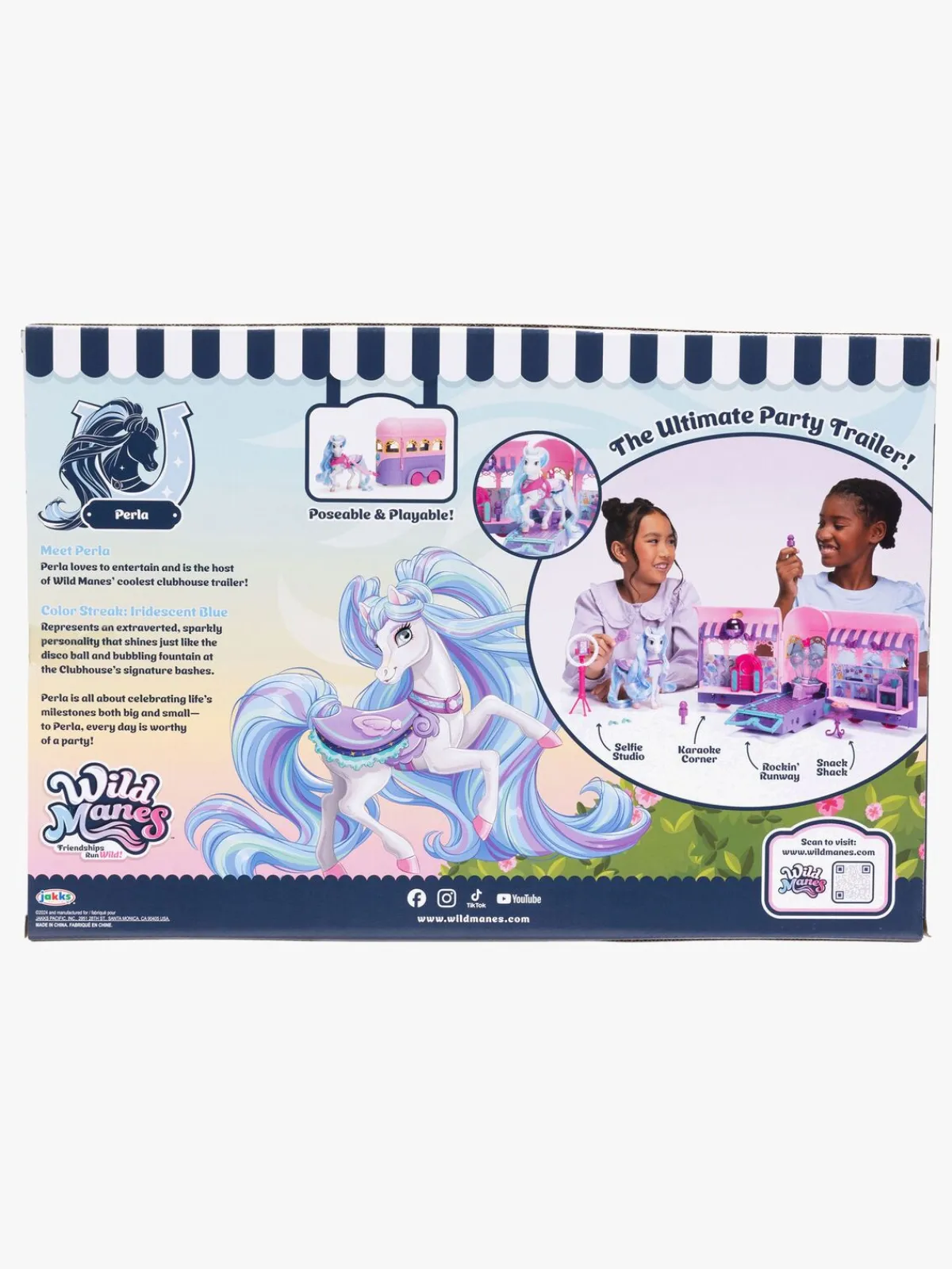 WildManes Wild Manes Perla's Clubhouse Trailer Legesæt