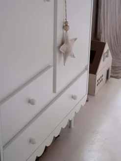 Børnemøbler|WoodLuck Wood Luck Babushka Garderobeskab, Hvid